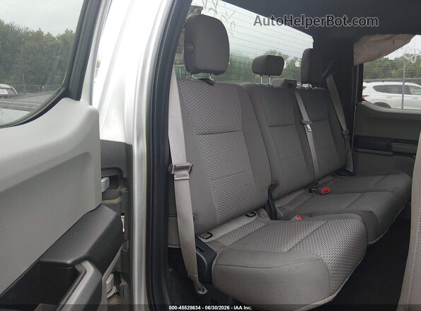 1FTEX1EP1JFA53382 2018 FORD F150 Silver Vista de la etiqueta del VIN