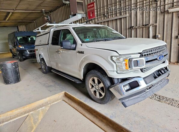 1FTEX1EP1JFB10969 2018 FORD F150 White Передня права чверть
