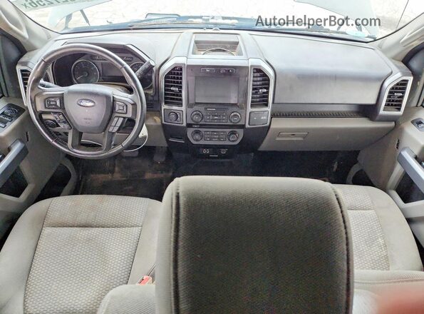 1FTEX1EP1JFB10969 2018 FORD F150 White Вид панелі приладів