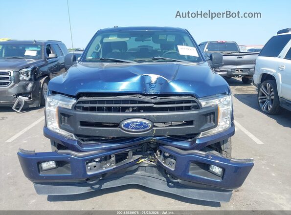 1FTEX1EP1JKD29938 2018 FORD F150 Blue Vista del cuadro de instrumentos