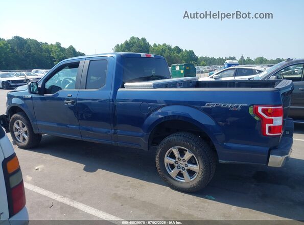 1FTEX1EP1JKD29938 2018 FORD F150 Blue Vista interior de 360 grados
