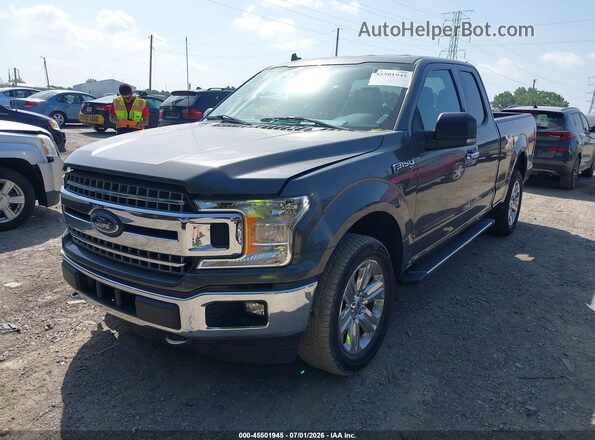 1FTEX1EP1KKC66292 2019 FORD F150 Gray Front left