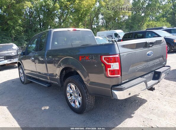 1FTEX1EP1KKC66292 2019 FORD F150 Gray Rear left