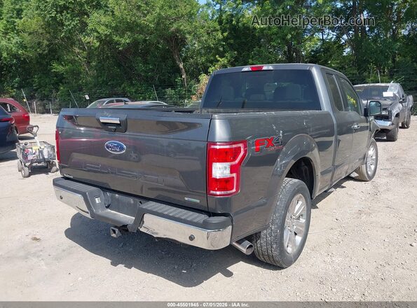 1FTEX1EP1KKC66292 2019 FORD F150 Gray Rear right