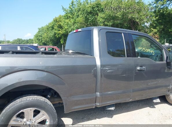 1FTEX1EP1KKC66292 2019 FORD F150 Gray Rear interior view
