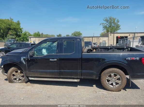 1FTEX1EP1NKD75369 2022 FORD F150 Black Սալոնի 360 աստիճան տեսք