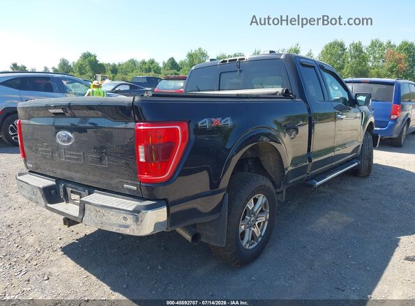 1FTEX1EP1NKD75369 2022 FORD F150 Black Հետևի աջ