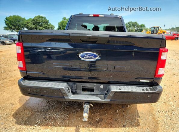 1FTEX1EP1PKF80290 2023 FORD F150 Blue Widok z tyłu