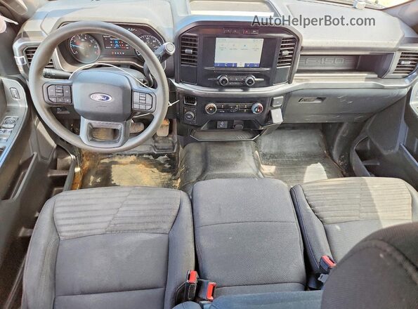 1FTEX1EP1PKF80290 2023 FORD F150 Blue Widok deski rozdzielczej