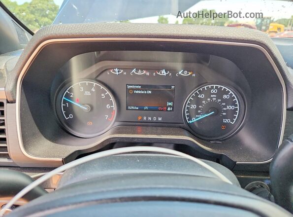 1FTEX1EP1PKF80290 2023 FORD F150 Blue Widok zestawu wskaźników