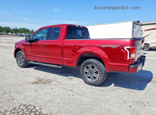 1FTEX1EP2GFB24906 2016 FORD F150 Red Задня ліва чверть