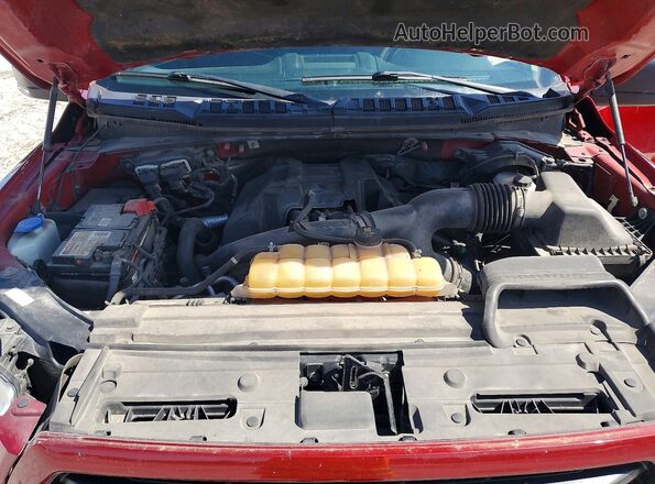 1FTEX1EP2GFB24906 2016 FORD F150 Red Вид задньої частини салону