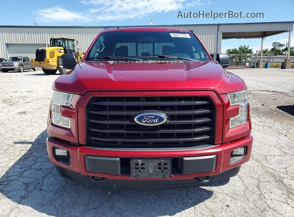 1FTEX1EP2GFB24906 2016 FORD F150 Red Вид спереду