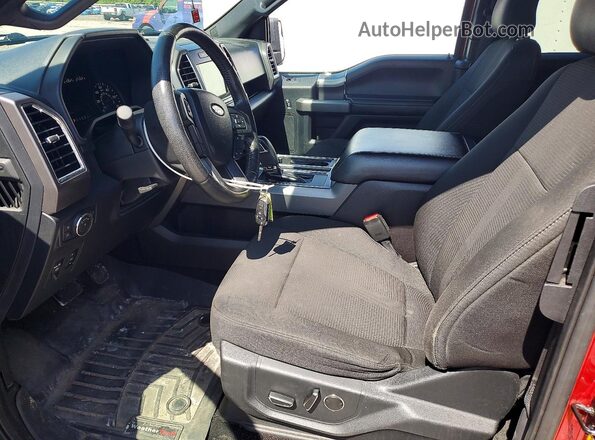 1FTEX1EP2GFB24906 2016 FORD F150 Red Вид салону спереду