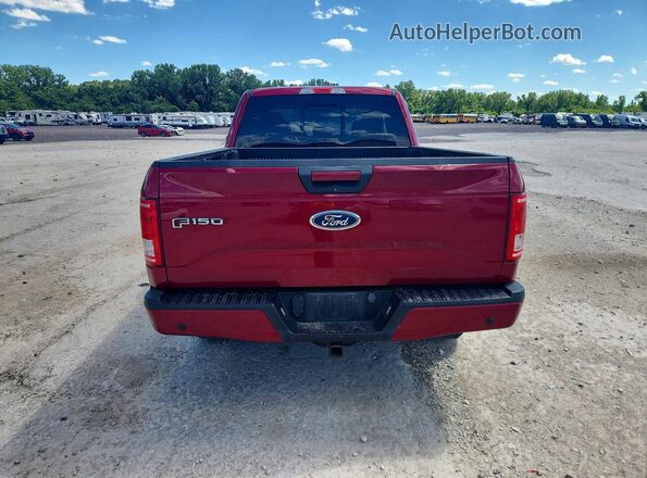 1FTEX1EP2GFB24906 2016 FORD F150 Red Вид ззаду