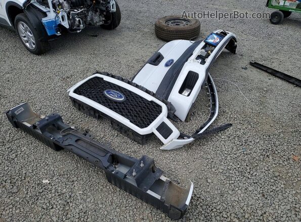 1FTEX1EP2KFA18433 2019 FORD F150 White Vista del compartimento del motor