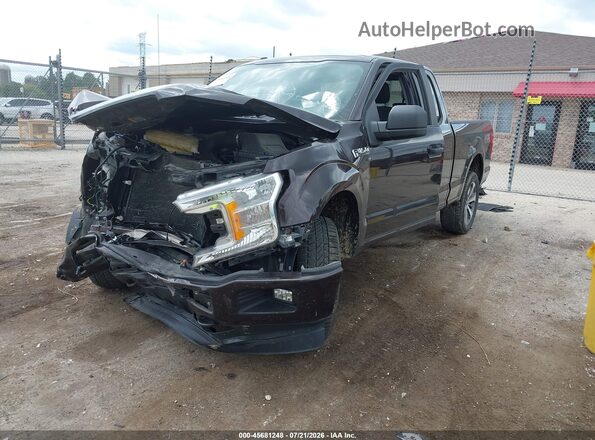 1FTEX1EP2KKC83005 2019 FORD F150 Burgundy წინა მარცხენა ხედი სამი მეოთხედიდან