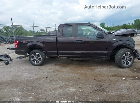 1FTEX1EP2KKC83005 2019 FORD F150 Burgundy უკანა სალონის ხედი