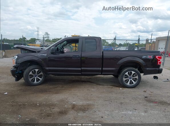 1FTEX1EP2KKC83005 2019 FORD F150 Burgundy სალონის 360-გრადუსიანი ხედი