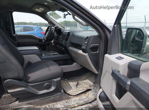 1FTEX1EP2KKD80513 2019 FORD F150 Black Vista interior delantera