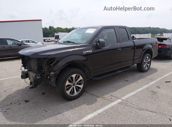 1FTEX1EP2KKD80513 2019 FORD F150 Black Vista tres cuartos delantera izquierda
