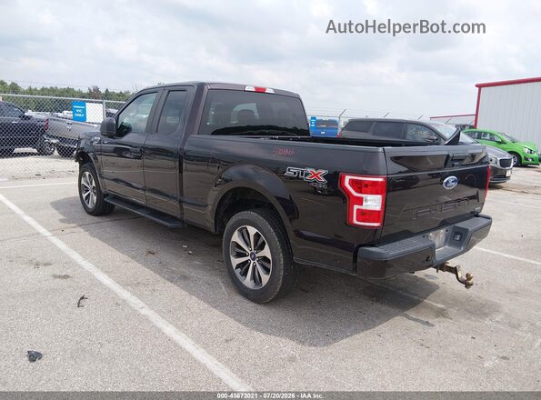 1FTEX1EP2KKD80513 2019 FORD F150 Black Trasero izquierdo