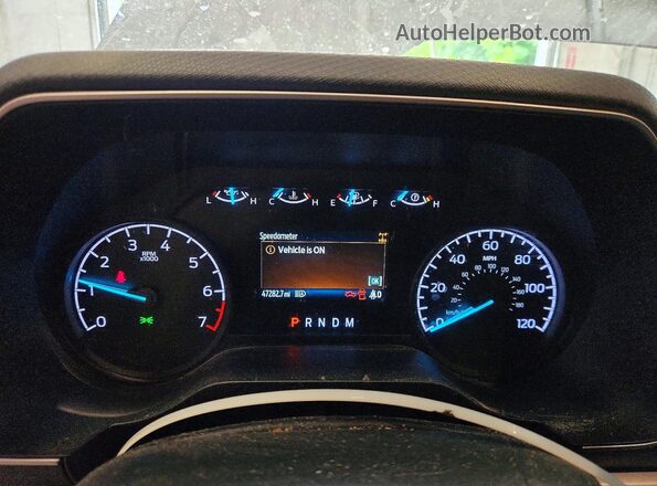 1FTEX1EP2NFC45867 2022 FORD F150 Серый Вид щитка приборов