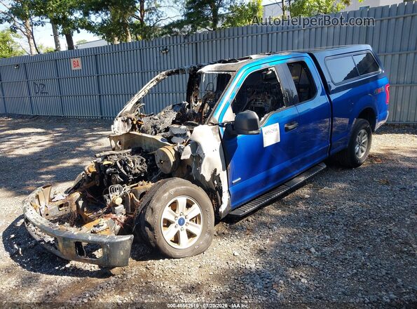 1FTEX1EP3GFC10757 2016 FORD F150 Blue წინა მარცხენა ხედი სამი მეოთხედიდან