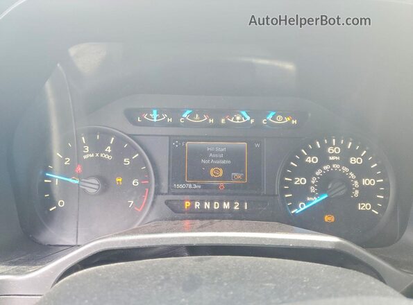 1FTEX1EP3GFC53494 2016 FORD F150 Серый Вид щитка приборов