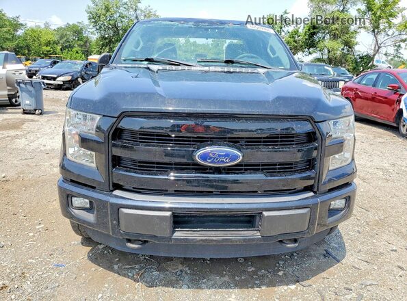 1FTEX1EP3GFC72871 2016 FORD F150 Black Widok z przodu