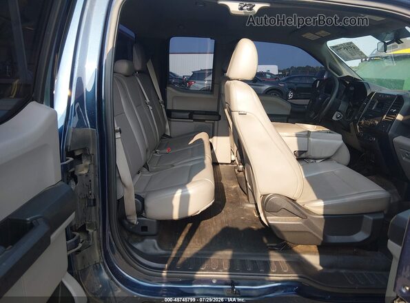 1FTEX1EP3HFB91161 2017 FORD F150 Blue Vista de la etiqueta del VIN