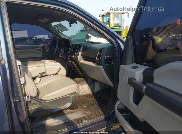 1FTEX1EP3HFB91161 2017 FORD F150 Blue Vista interior delantera
