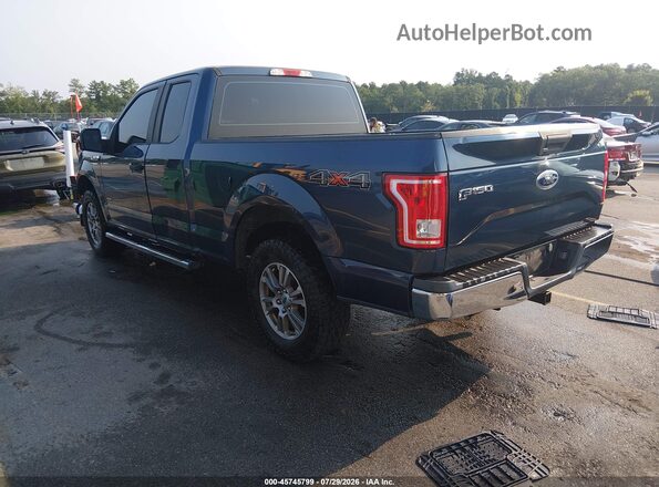 1FTEX1EP3HFB91161 2017 FORD F150 Blue Trasero izquierdo
