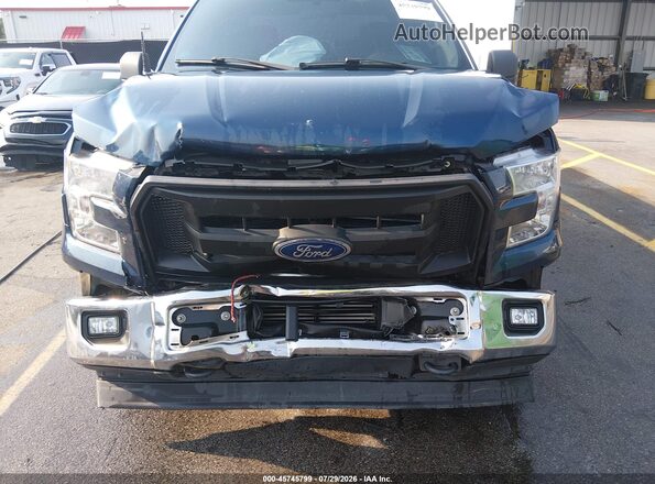 1FTEX1EP3HFB91161 2017 FORD F150 Blue Vista frontal