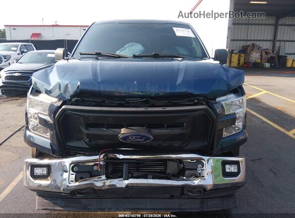 1FTEX1EP3HFB91161 2017 FORD F150 Blue Vista del cuadro de instrumentos