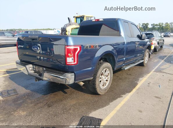1FTEX1EP3HFB91161 2017 FORD F150 Blue Trasero derecho