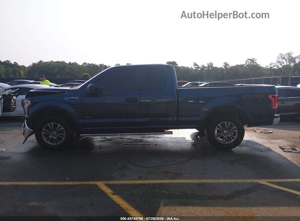 1FTEX1EP3HFB91161 2017 FORD F150 Blue Vista interior de 360 grados