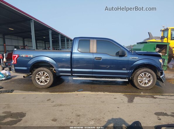1FTEX1EP3HFB91161 2017 FORD F150 Blue Vista interior trasera