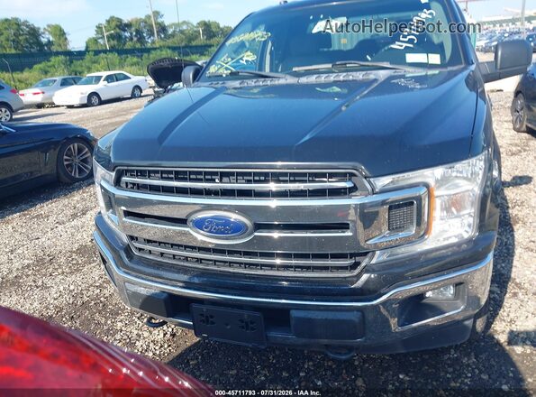 1FTEX1EP3JFB05725 2018 FORD F150 Black Vista del cuadro de instrumentos