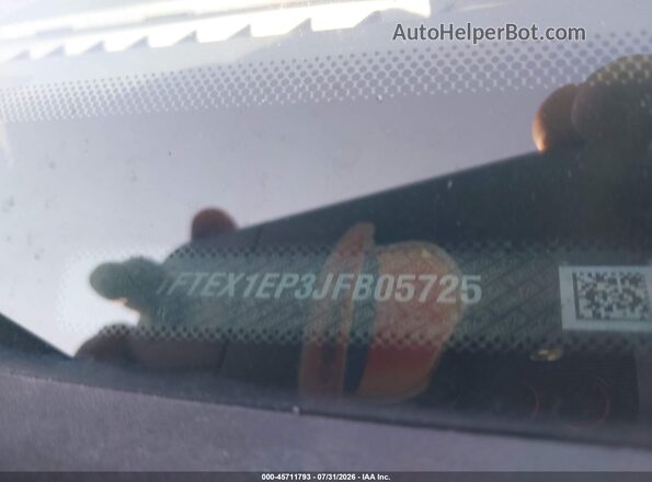1FTEX1EP3JFB05725 2018 FORD F150 Black 