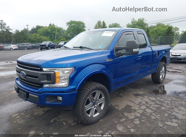 1FTEX1EP3JFD80964 2018 FORD F150 Blue Vista tres cuartos delantera izquierda