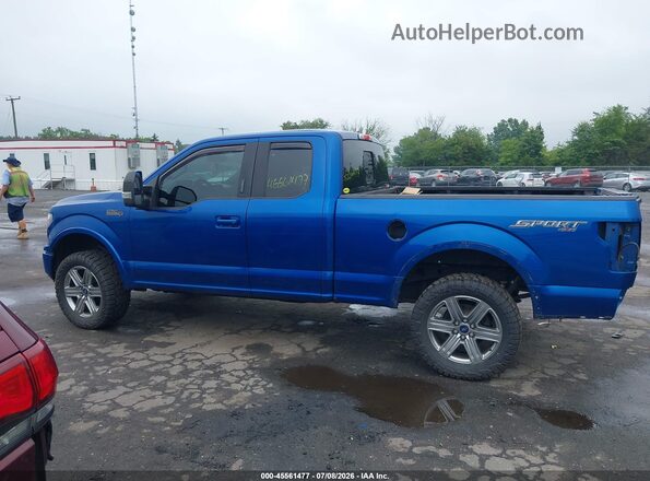 1FTEX1EP3JFD80964 2018 FORD F150 Blue Vista interior de 360 grados
