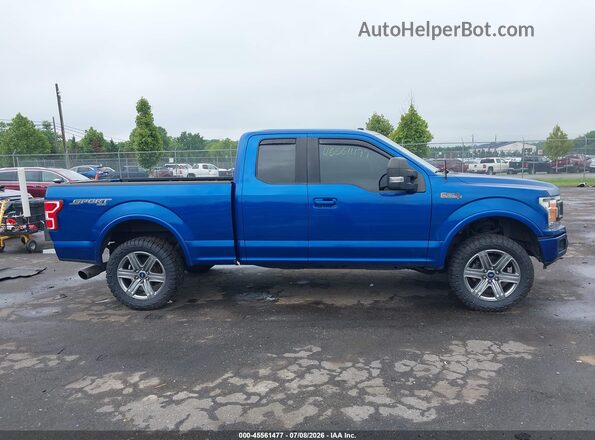 1FTEX1EP3JFD80964 2018 FORD F150 Blue Vista interior trasera