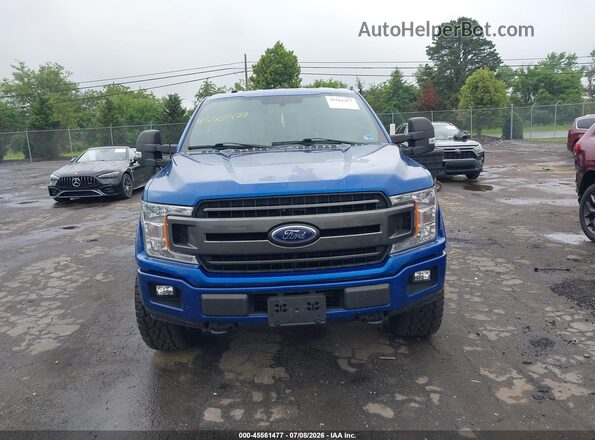 1FTEX1EP3JFD80964 2018 FORD F150 Blue Vista del cuadro de instrumentos