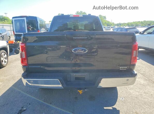 1FTEX1EP3MFD03337 2021 FORD F150 Black Вид ззаду