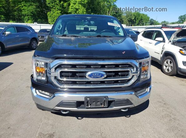 1FTEX1EP3MFD03337 2021 FORD F150 Black Вид спереду