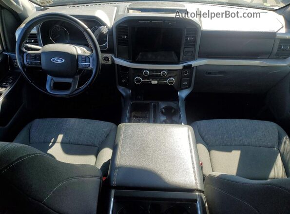 1FTEX1EP3MFD03337 2021 FORD F150 Black Вид панелі приладів