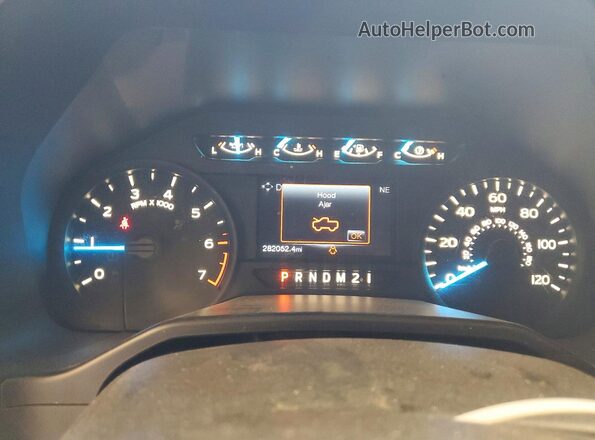 1FTEX1EP4GFA46029 2016 FORD F150 White Вид щитка приладів