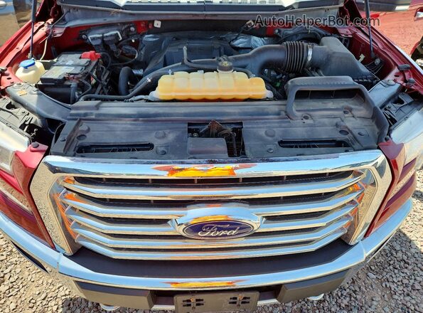 1FTEX1EP4GFC24974 2016 FORD F150 Red Սալոնի հետևի տեսք