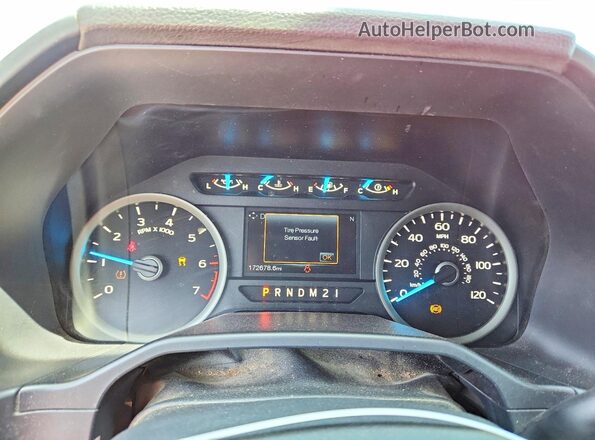 1FTEX1EP4GFC24974 2016 FORD F150 Red Սարքավորումների վահանակի տեսք